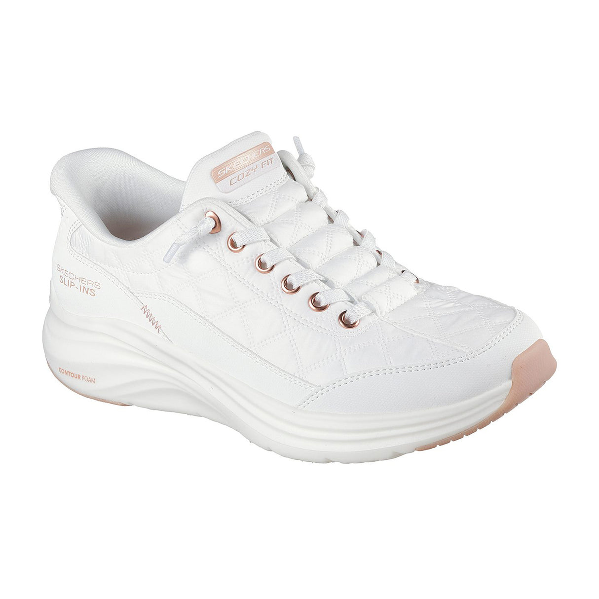 Skechers Women White-Multi Contour Foam-Golden Hour
