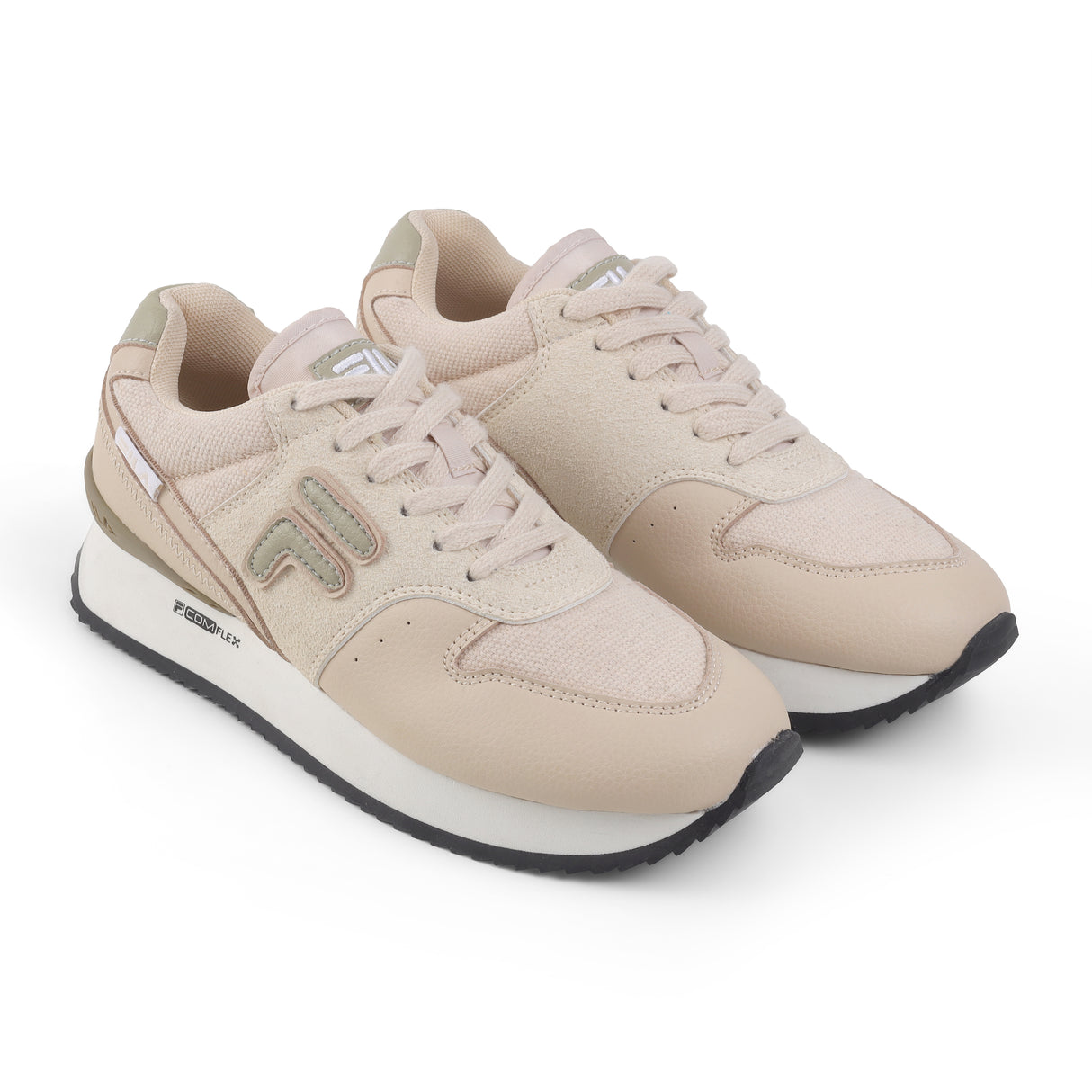 Fila Men Beige Retro-Jo Textile Shoes