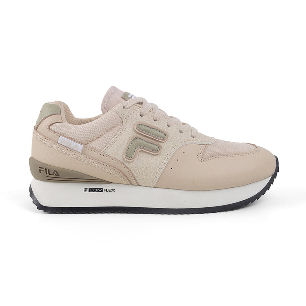 Fila Women Beige Retro-Jo Textile Shoes