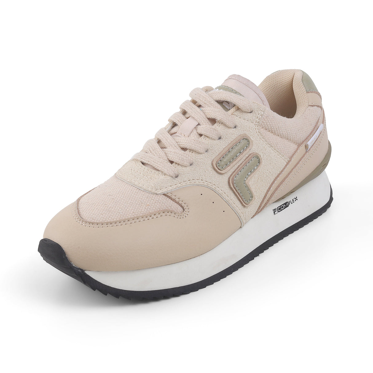 Fila Women Beige Retro-Jo Textile Shoes