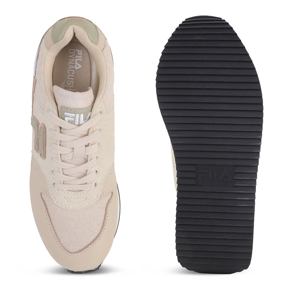 Fila Women Beige Retro-Jo Textile Shoes