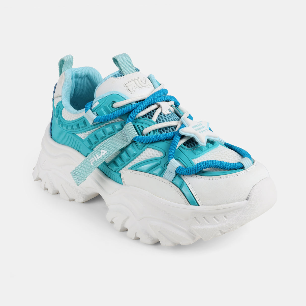 Fila Womens Envi Victori Teal Sneakers