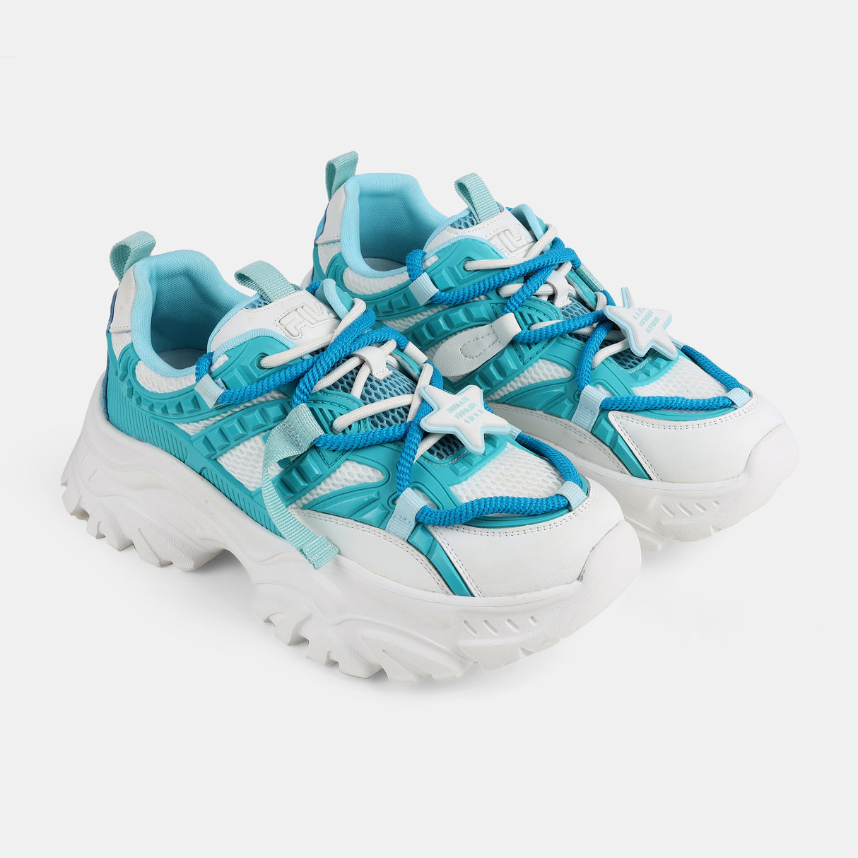 Fila Womens Envi Victori Teal Sneakers