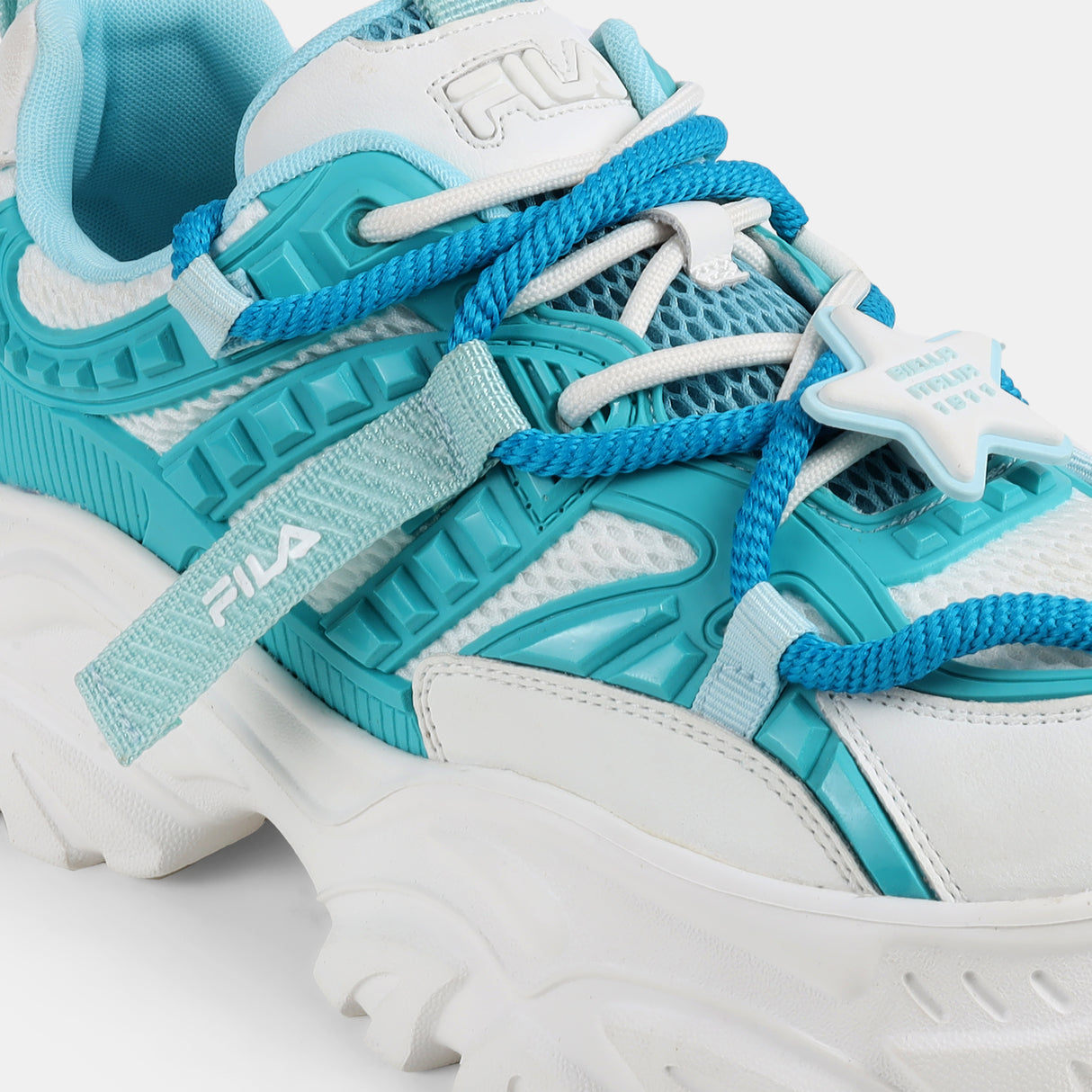 Fila Womens Envi Victori Teal Sneakers