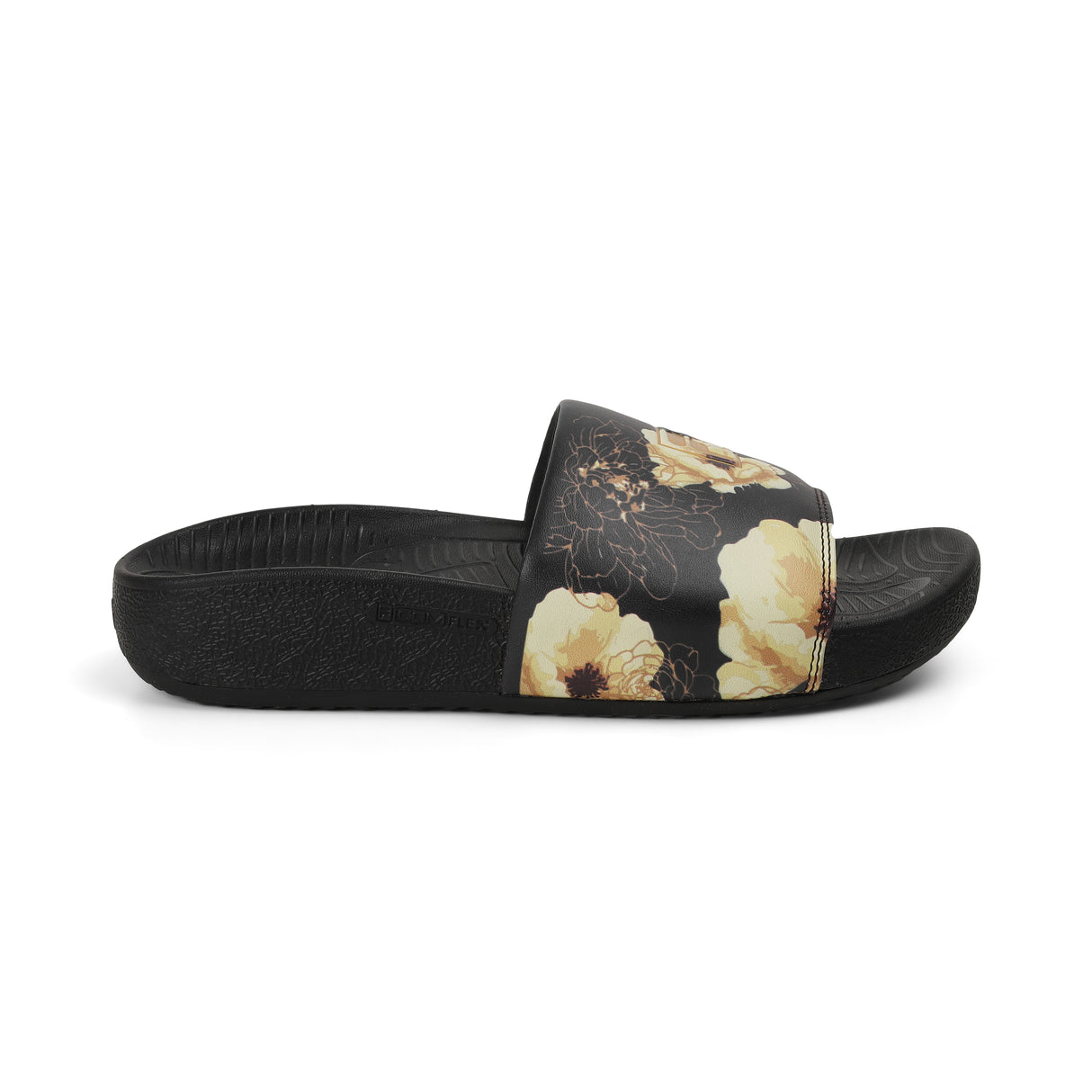 Fila Women Black-Yellow Senna Slides