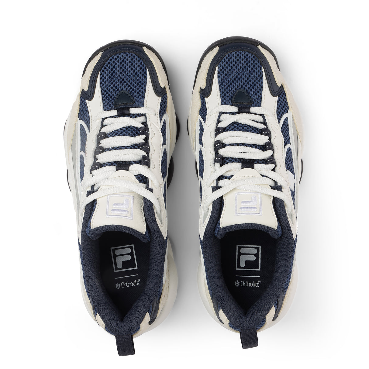 Fila Women White Wavy Spaghetti Shoes