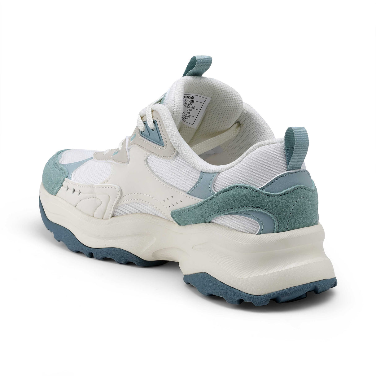 Fila Unisex White Wavy Block Shoes