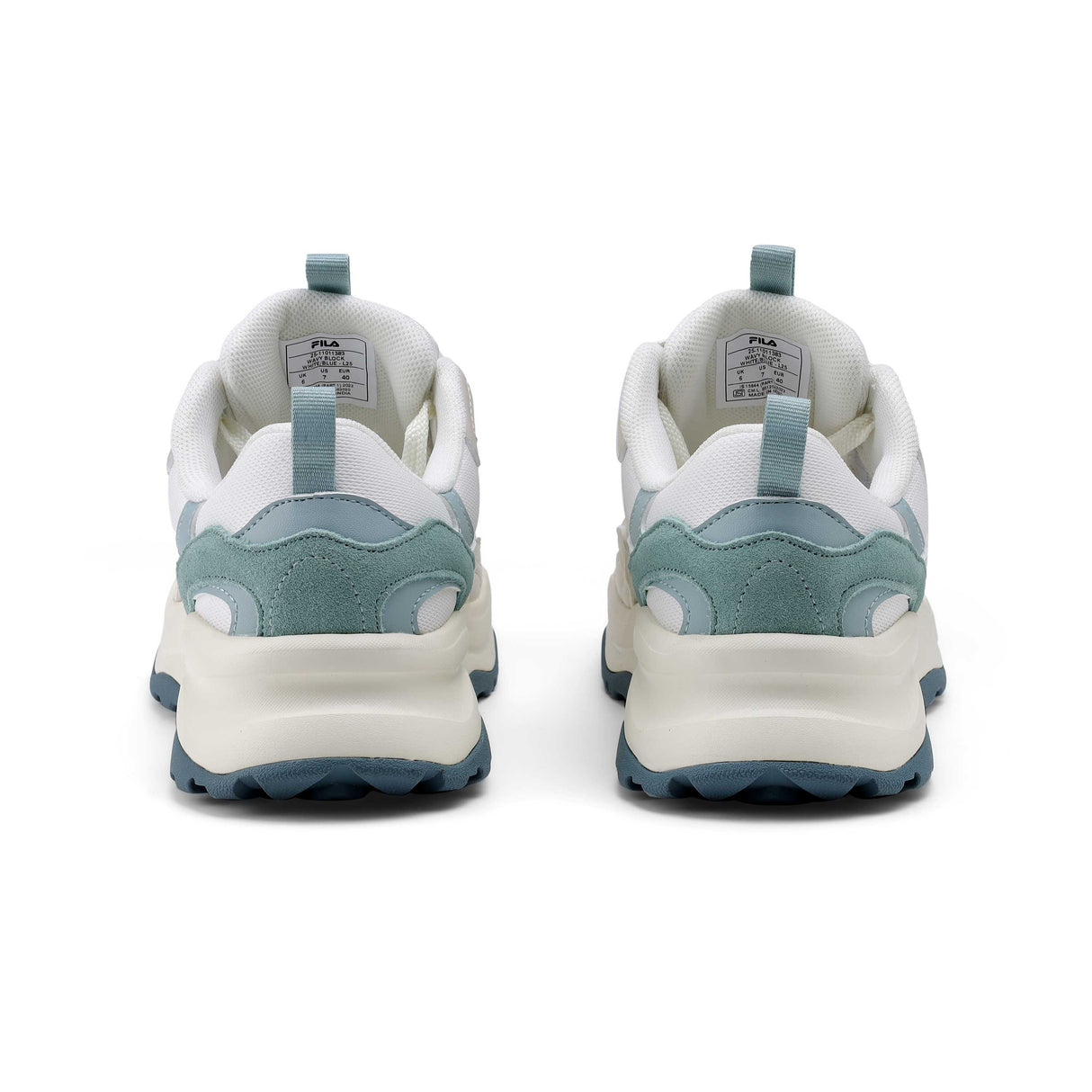 Fila Unisex White Wavy Block Shoes