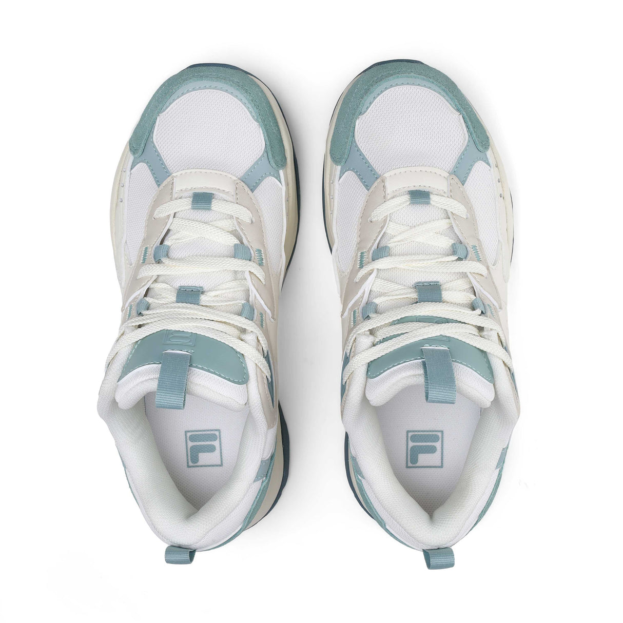 Fila Unisex White Wavy Block Shoes