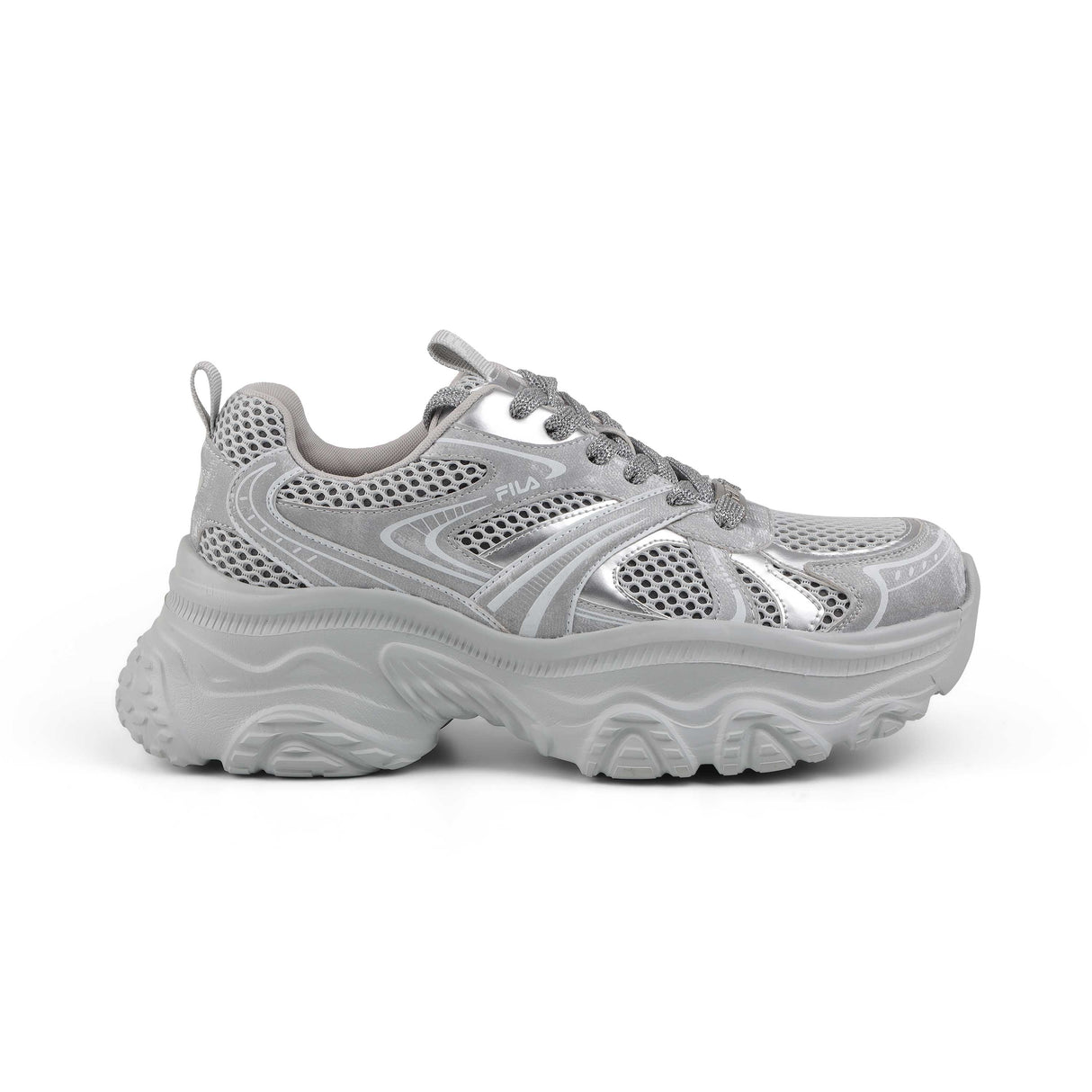 Fila Women Silver Envi Melani Metallic Shoes