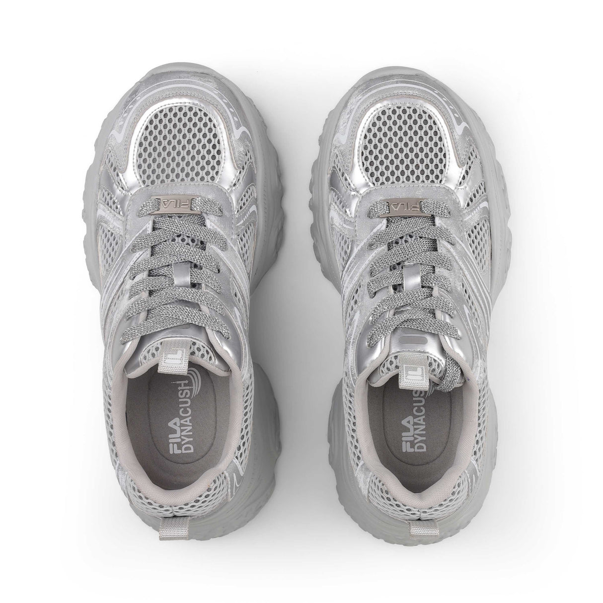 Fila Women Silver Envi Melani Metallic Shoes