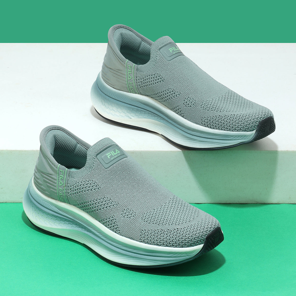 Fila Women Light Green Ease Gavi Shoes