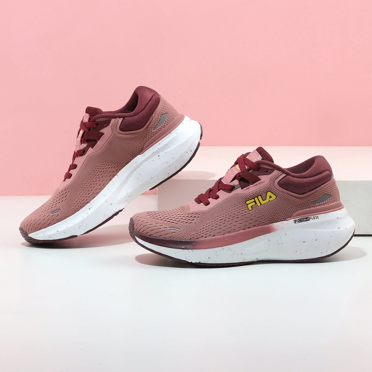 Fila Women Burgundy Ease Remo Shoes