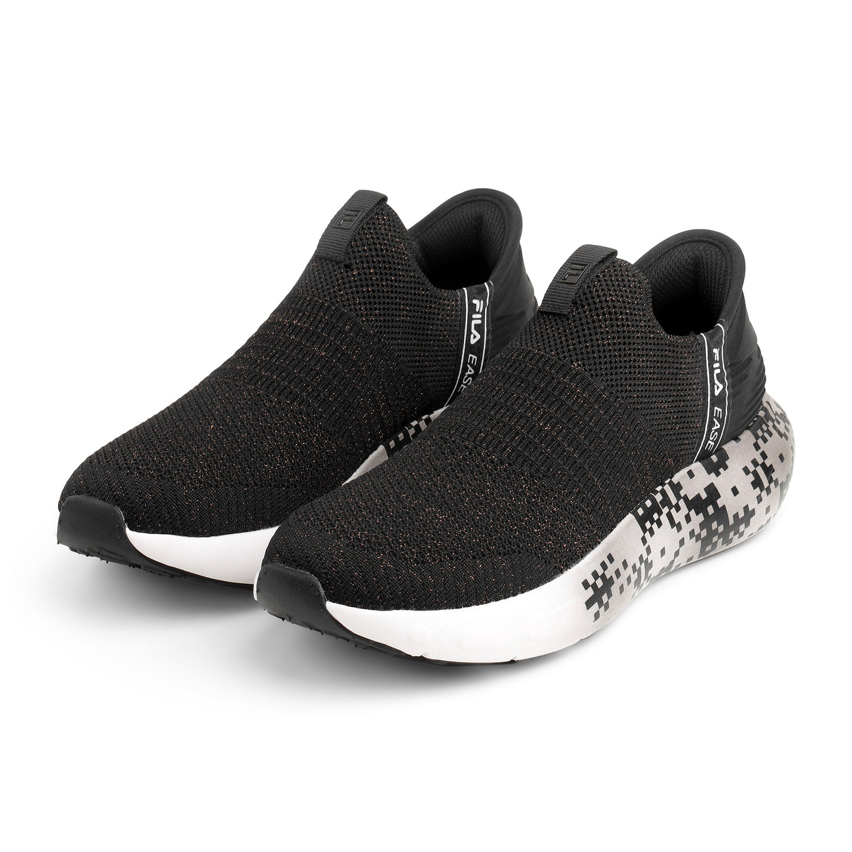 Fila Women Black Ease Glitz Shoes