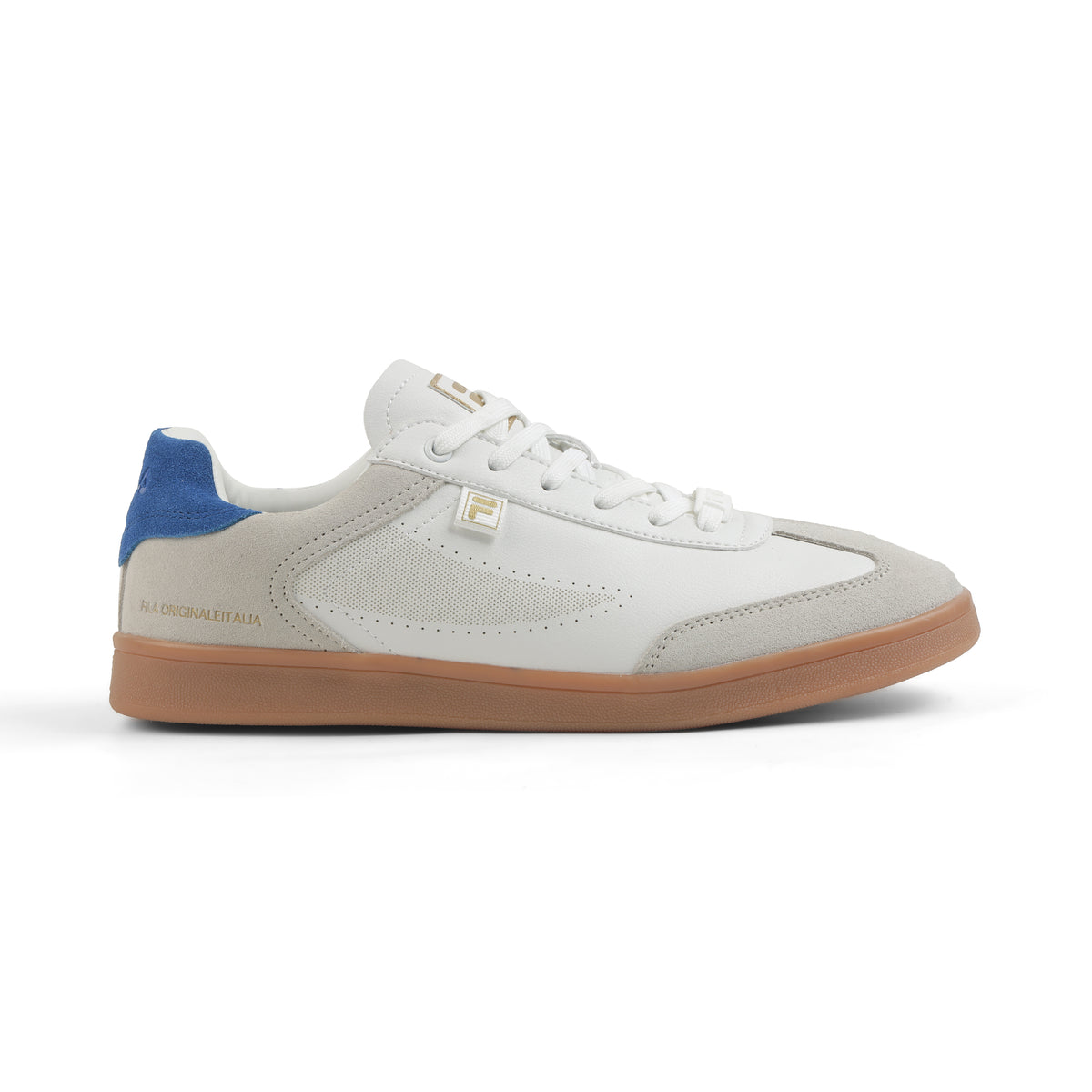 Fila Men White - Navy Asher Suede Shoes