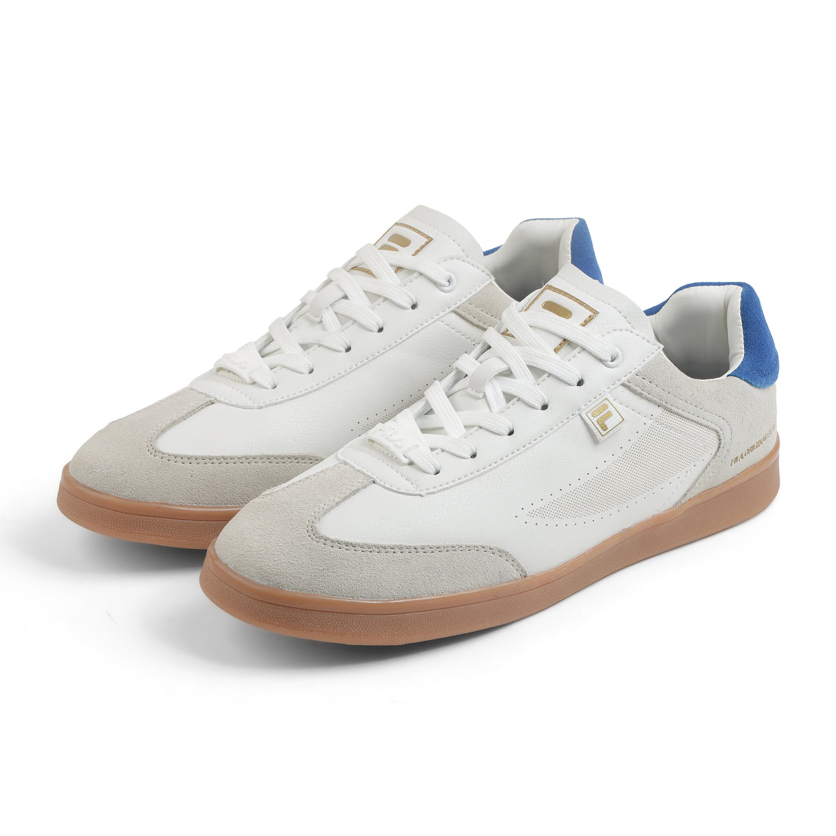 Fila Men White - Navy Asher Suede Shoes