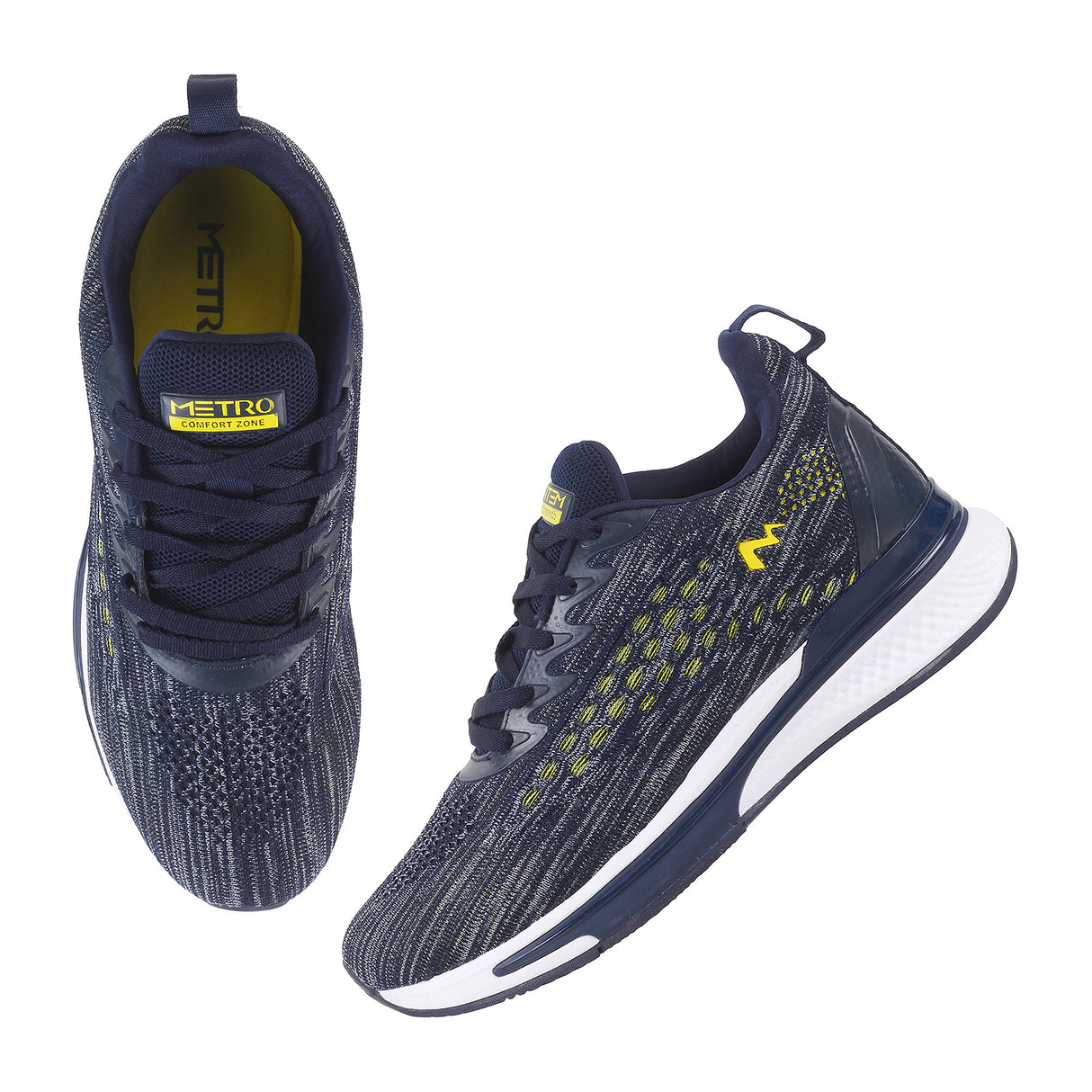 Metro Men Blue Sports Walking Shoes