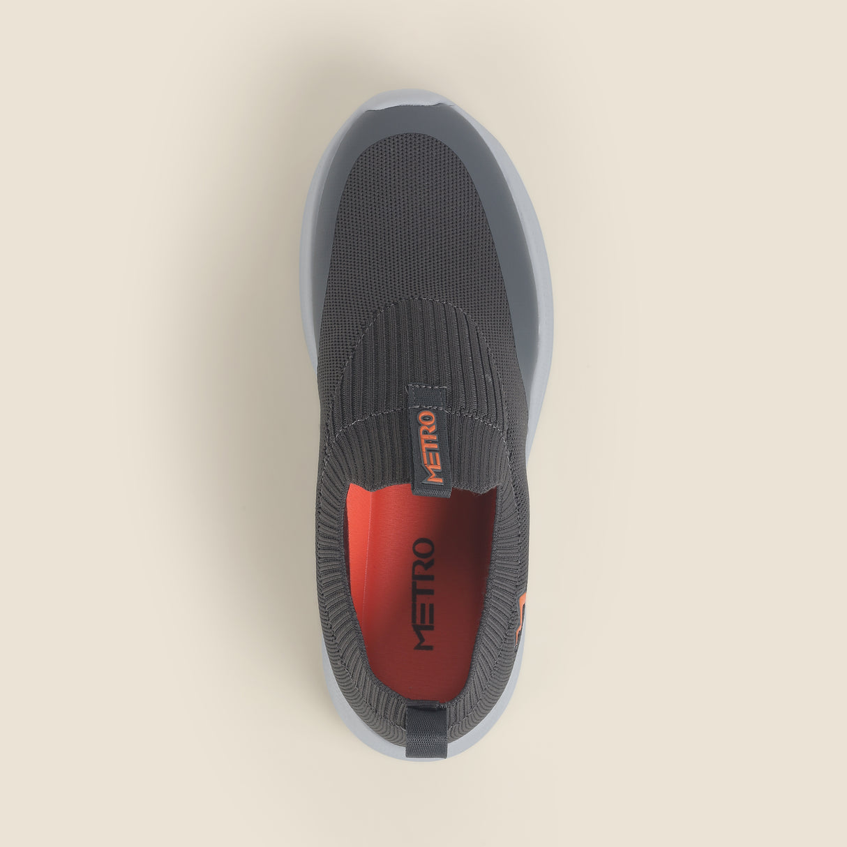 Metro Men Grey Sports Walking Shoes