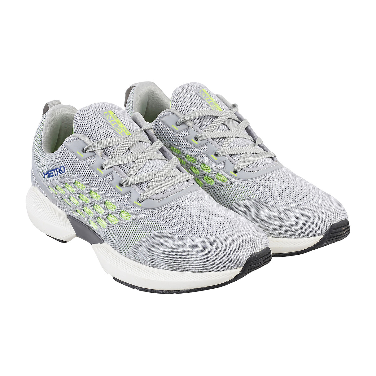 Metro Men Grey Sports Walking Shoes