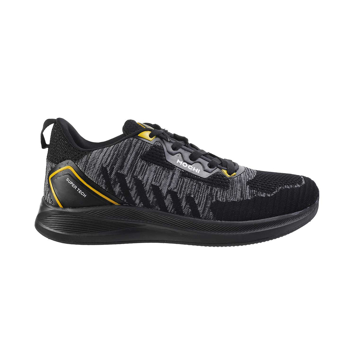 Metro Men Black Sports Walking Shoes