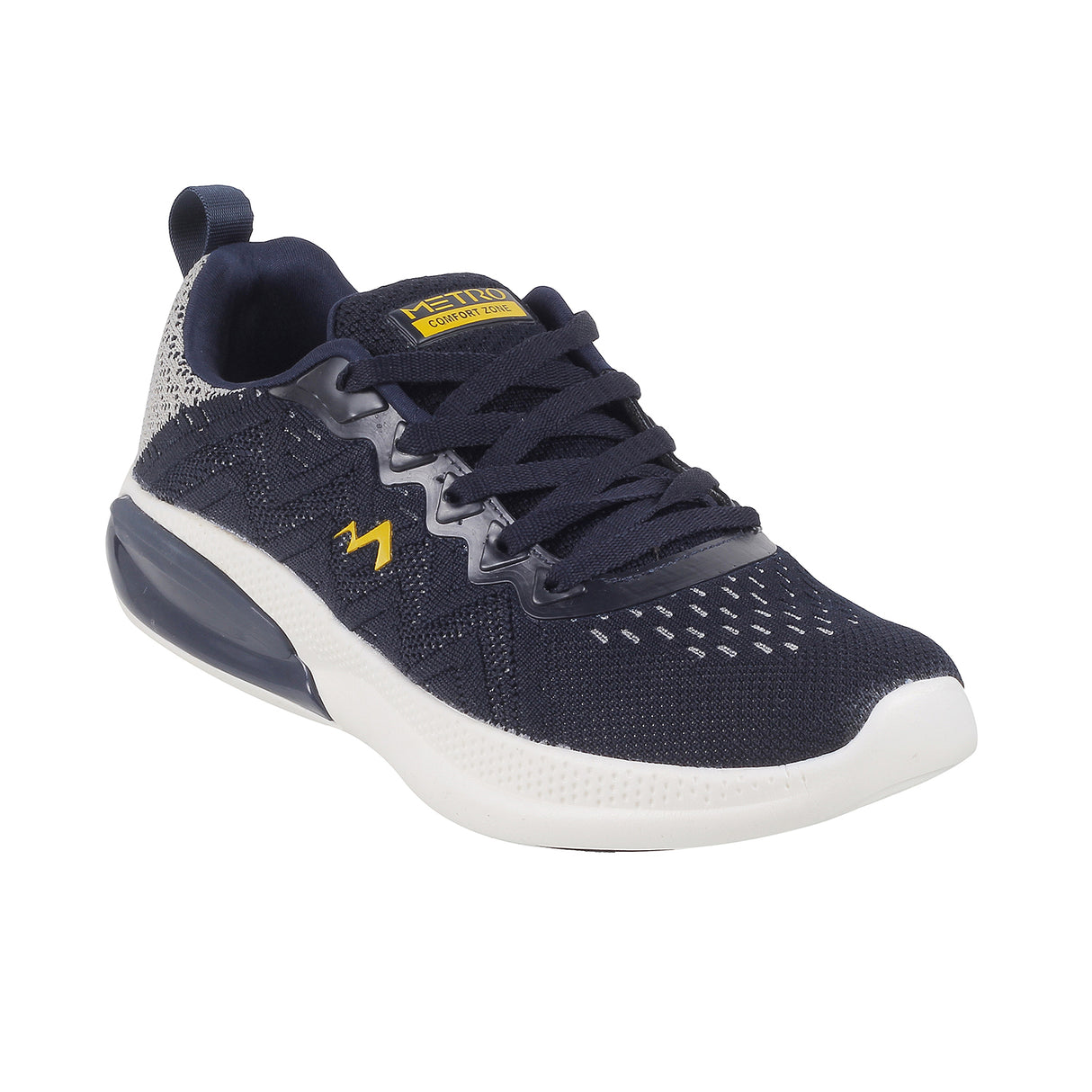 Metro Men Black Sports Walking Shoes