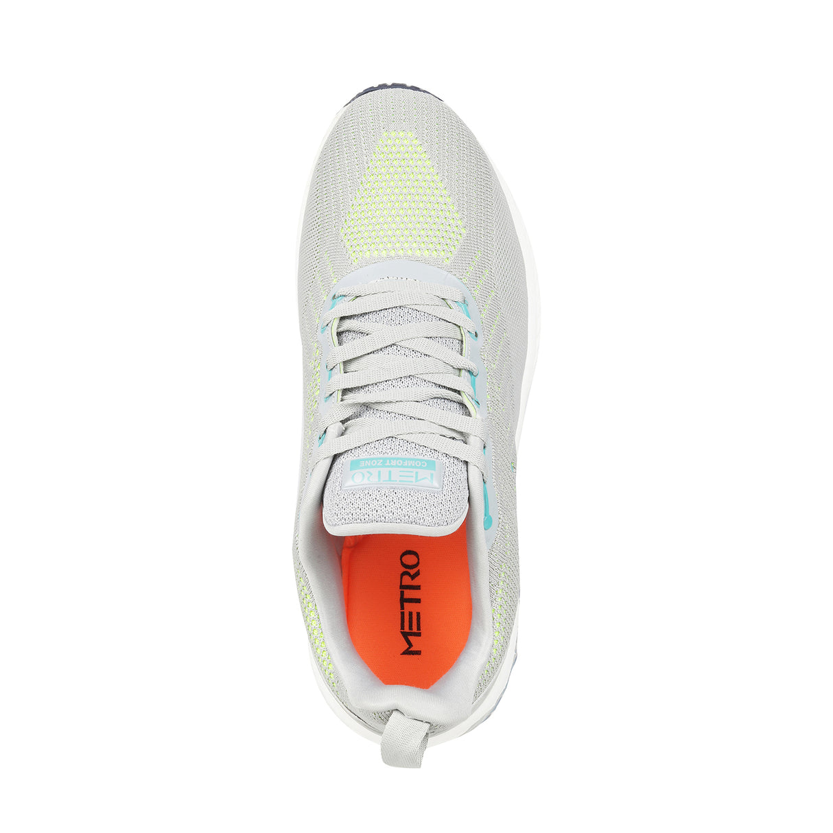 Metro Men Grey Sports Walking Shoes