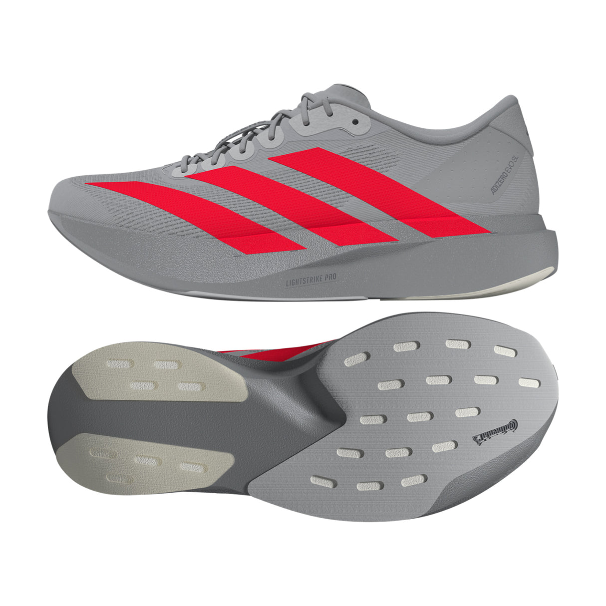Adidas Men Silver Adizero Evo Sl M Lace Up