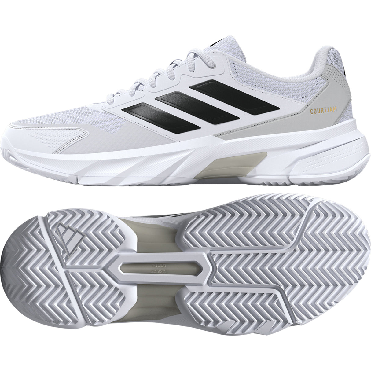 Adidas Men White Courtjam Control 3 M
