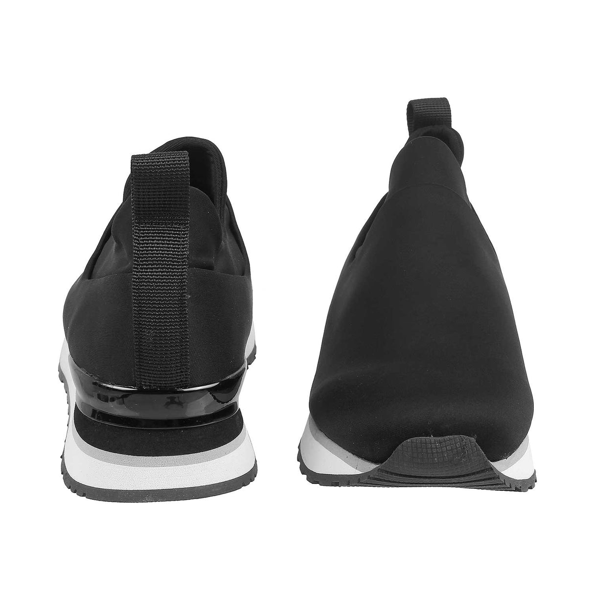 Mochi Women Black Sports Walking Shoes