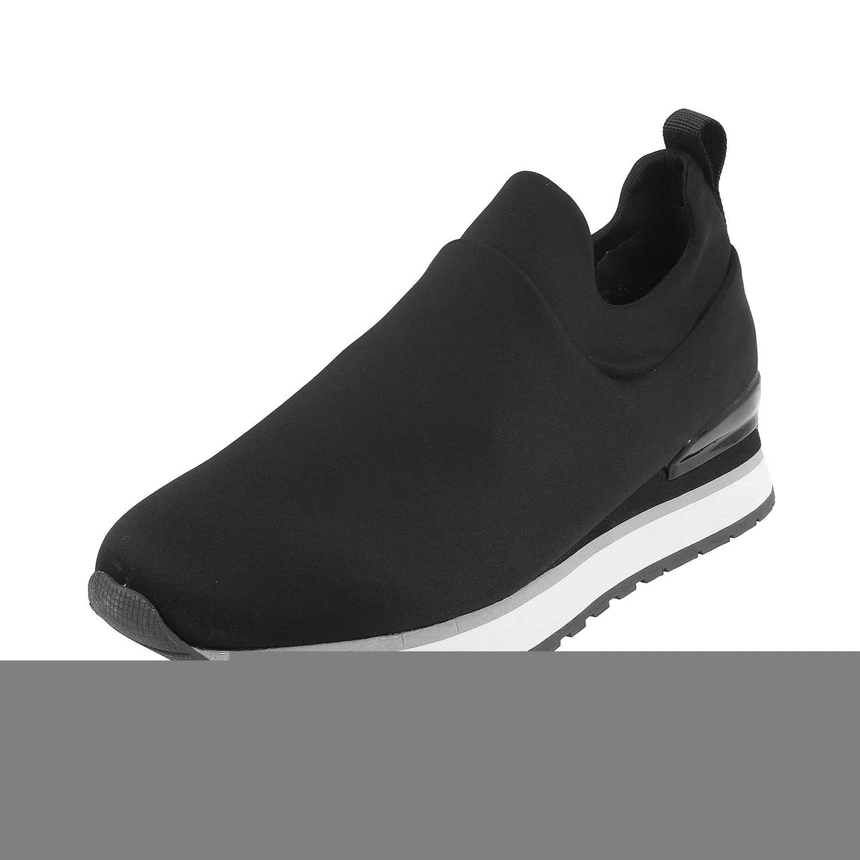 Mochi Women Black Sports Walking Shoes