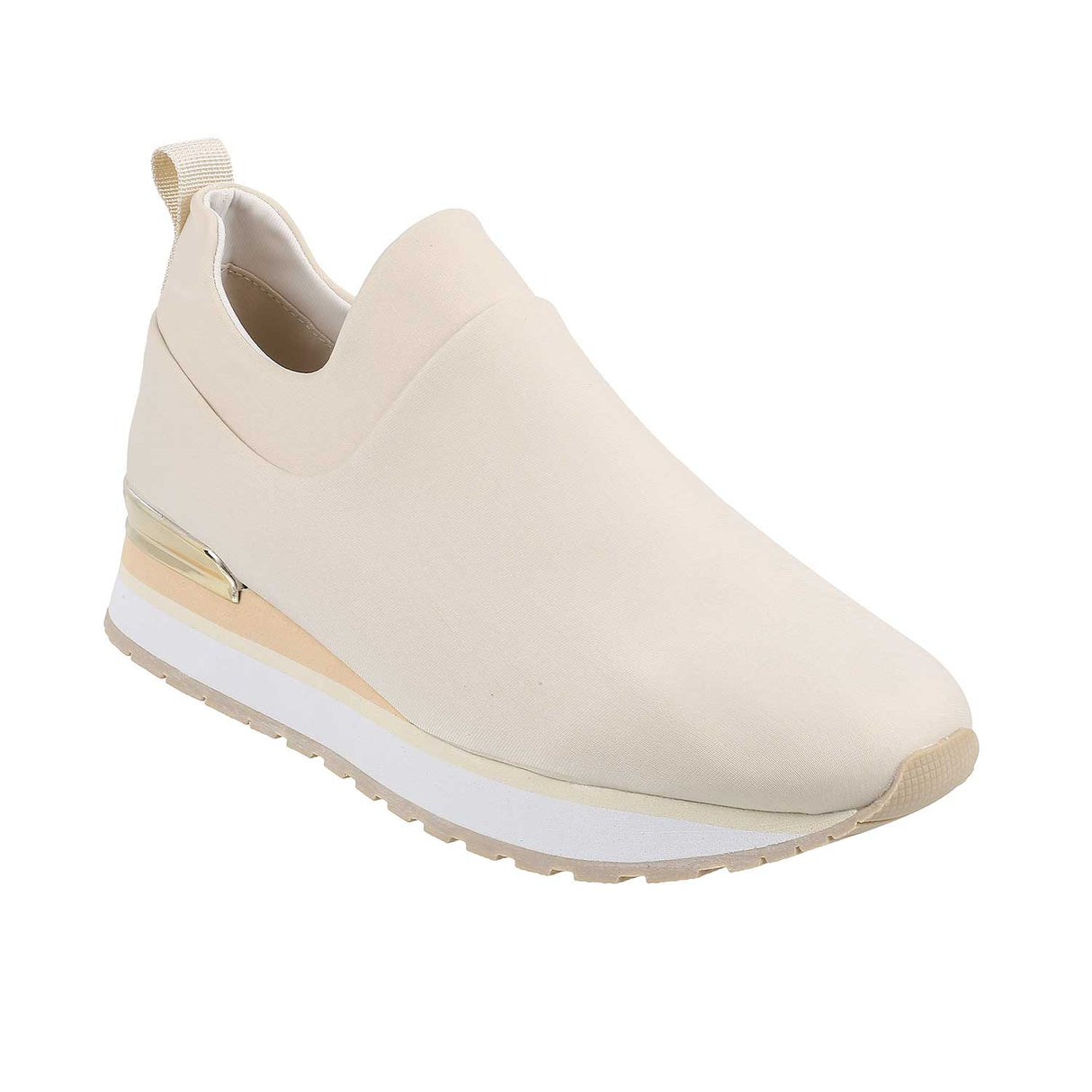 Mochi Women Beige Sports Walking Shoes