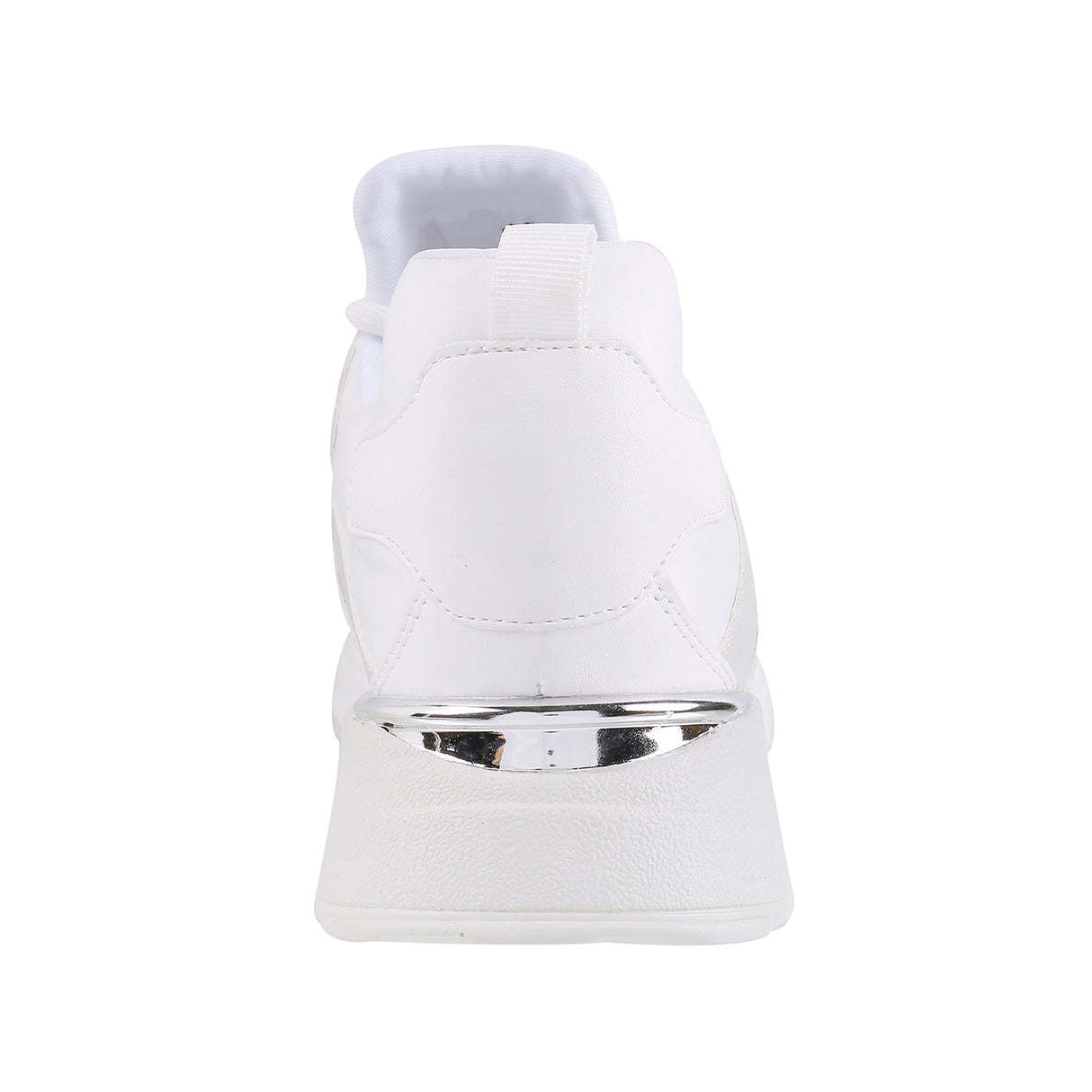 Mochi Women White Sports Walking Shoes