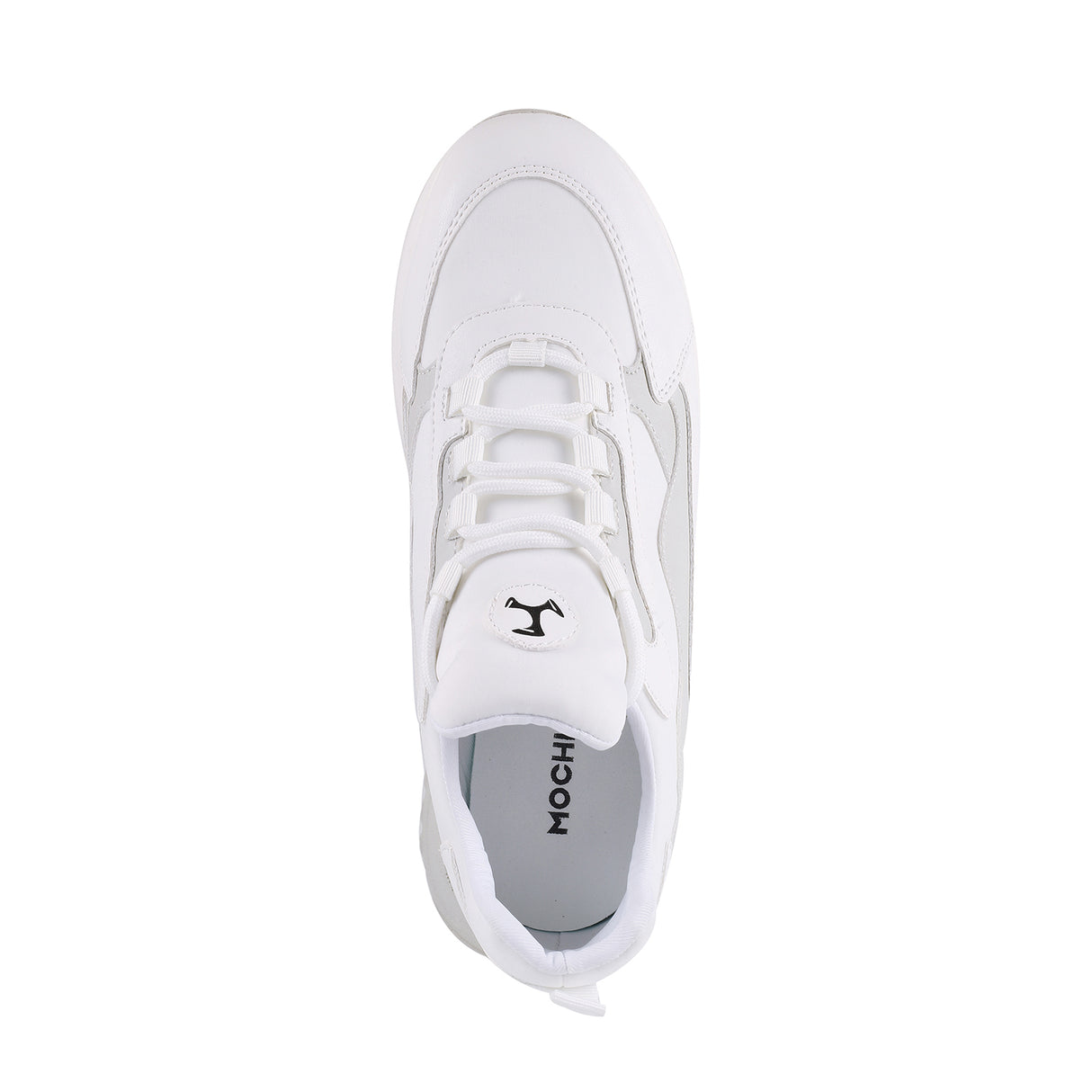 Mochi Women White Sports Walking Shoes