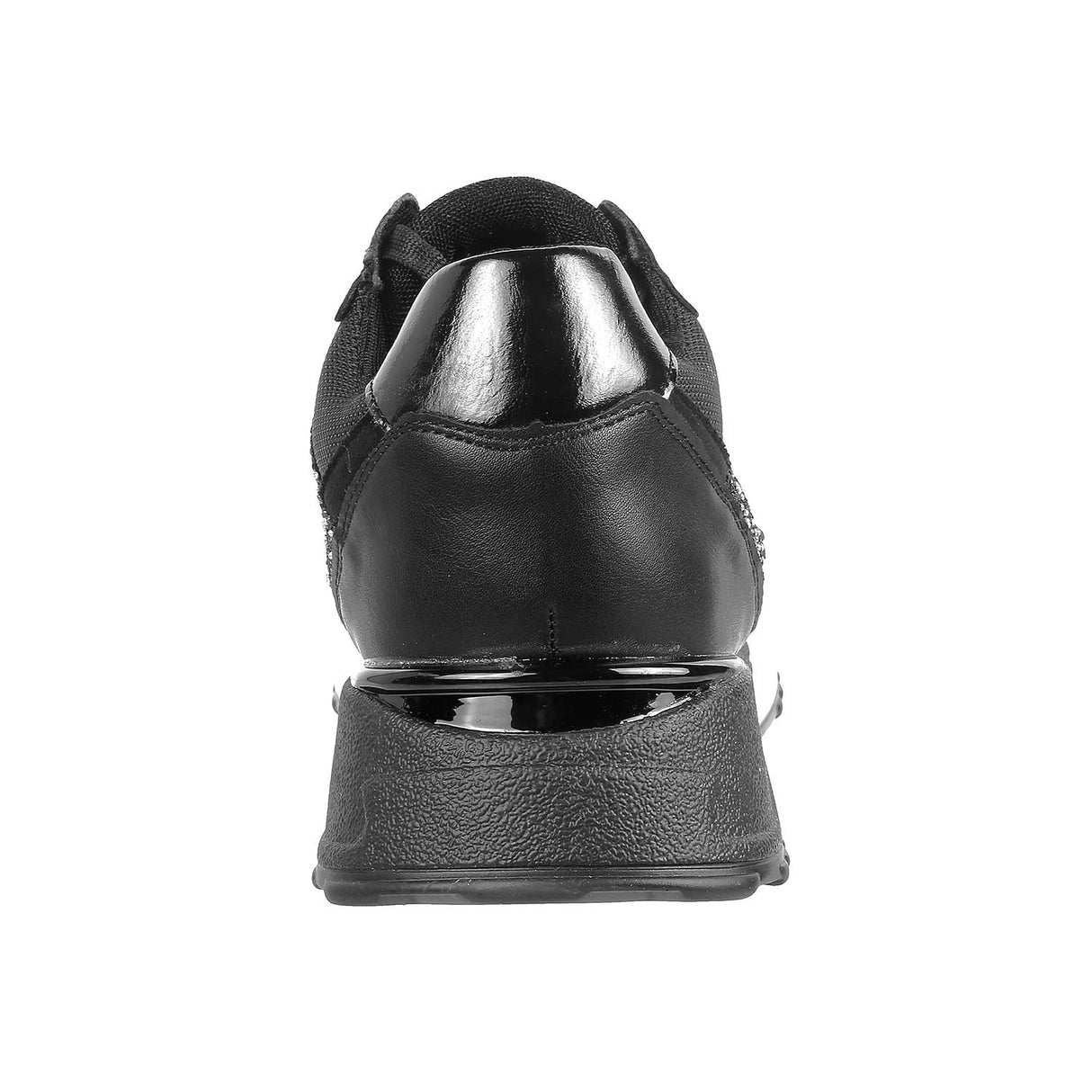 Mochi Women Black Sports Walking Shoes