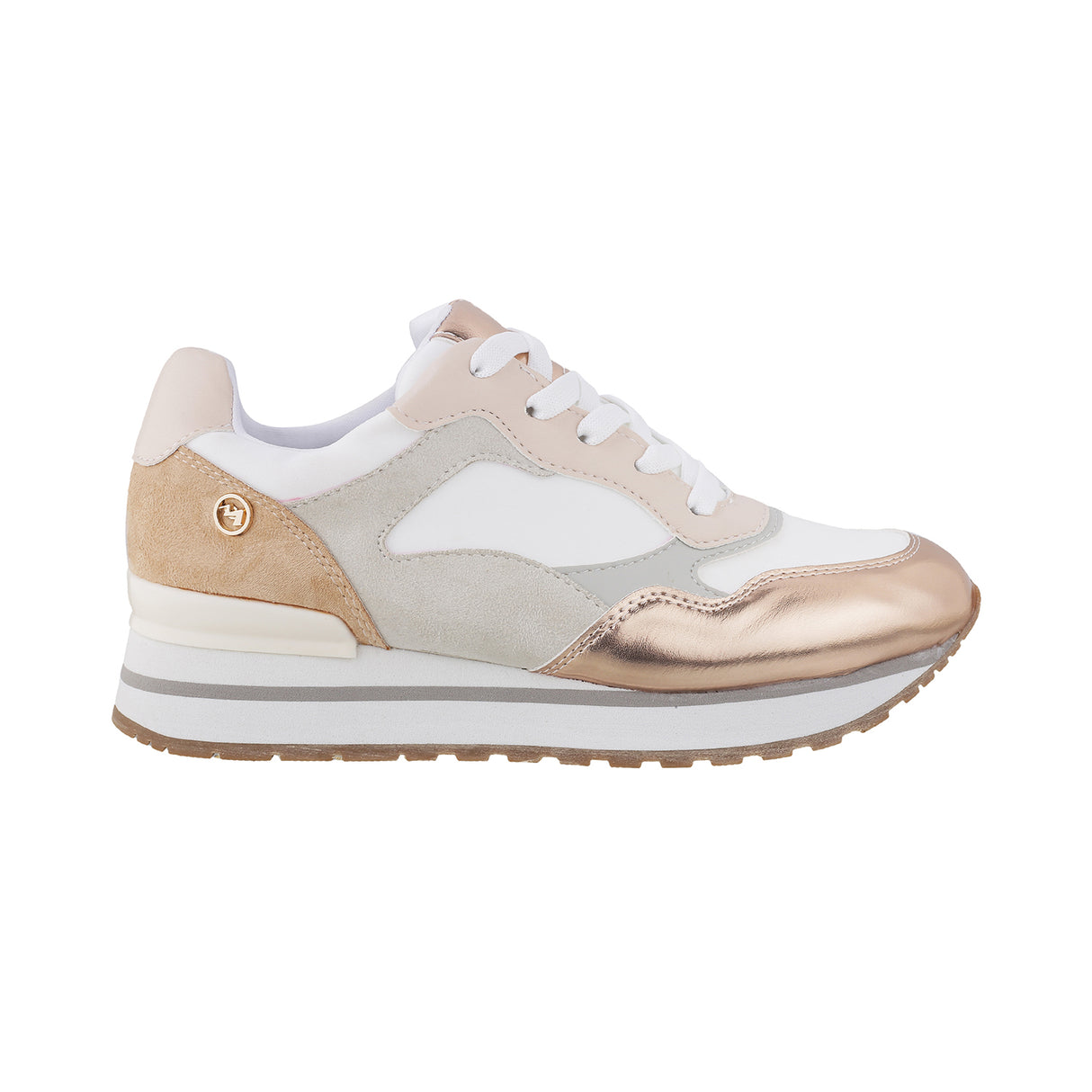 Metro Women Beige Sports Walking Shoes