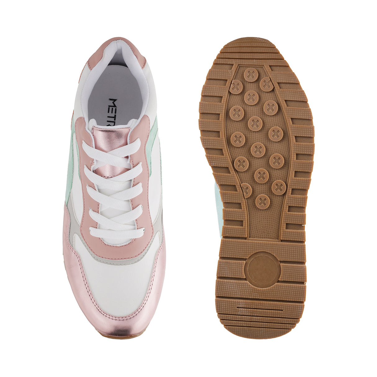 Metro Women Pink Sports Walking Shoes