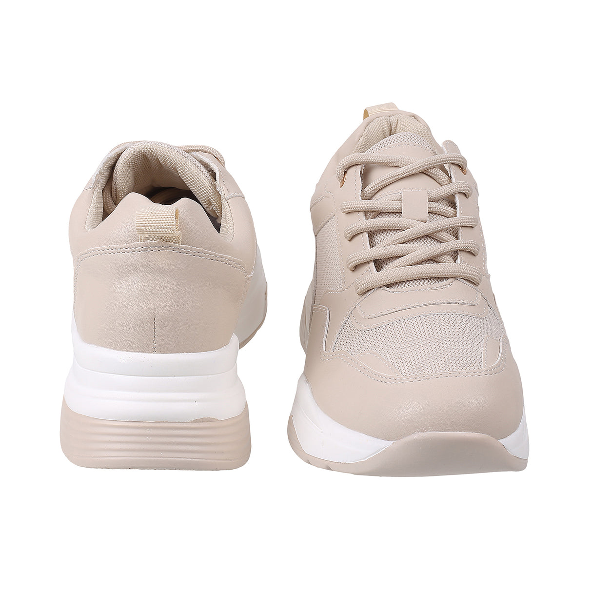 Metro Women Beige Sports Walking Shoes