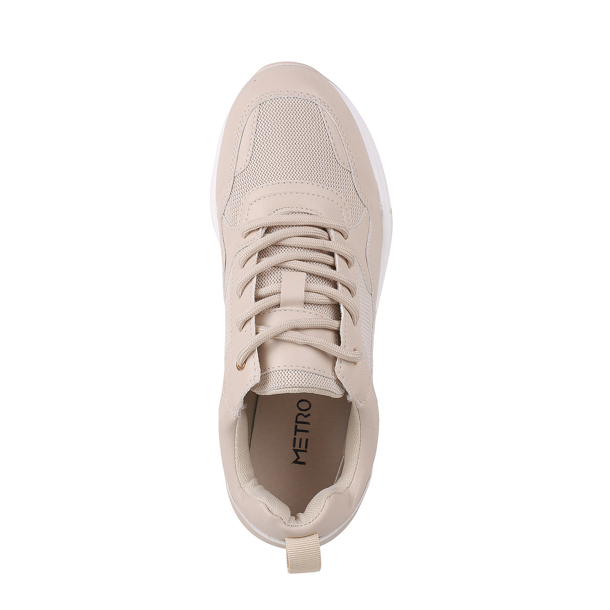 Metro Women Beige Sports Walking Shoes
