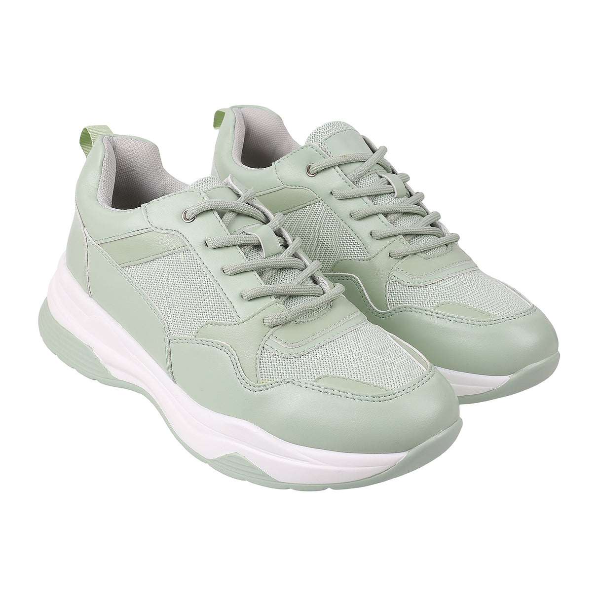Metro Women Green Sports Walking Shoes