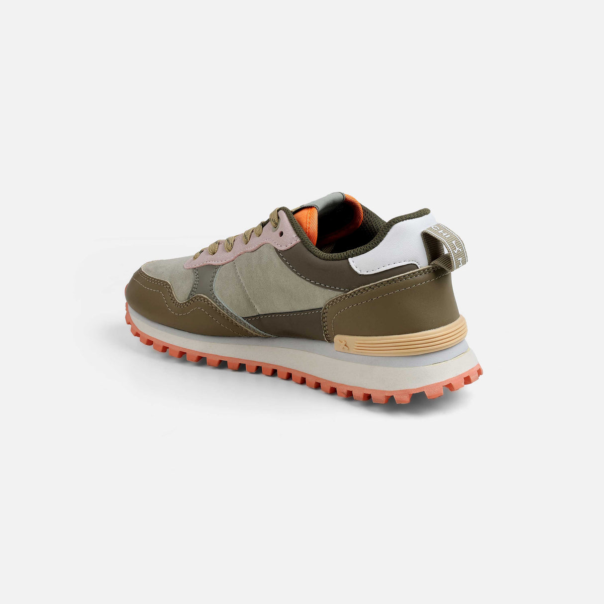 Mochi Women Green Sports Walking Shoes