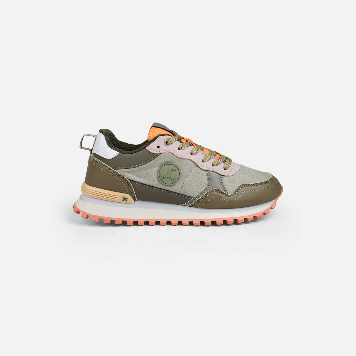 Mochi Women Green Sports Walking Shoes