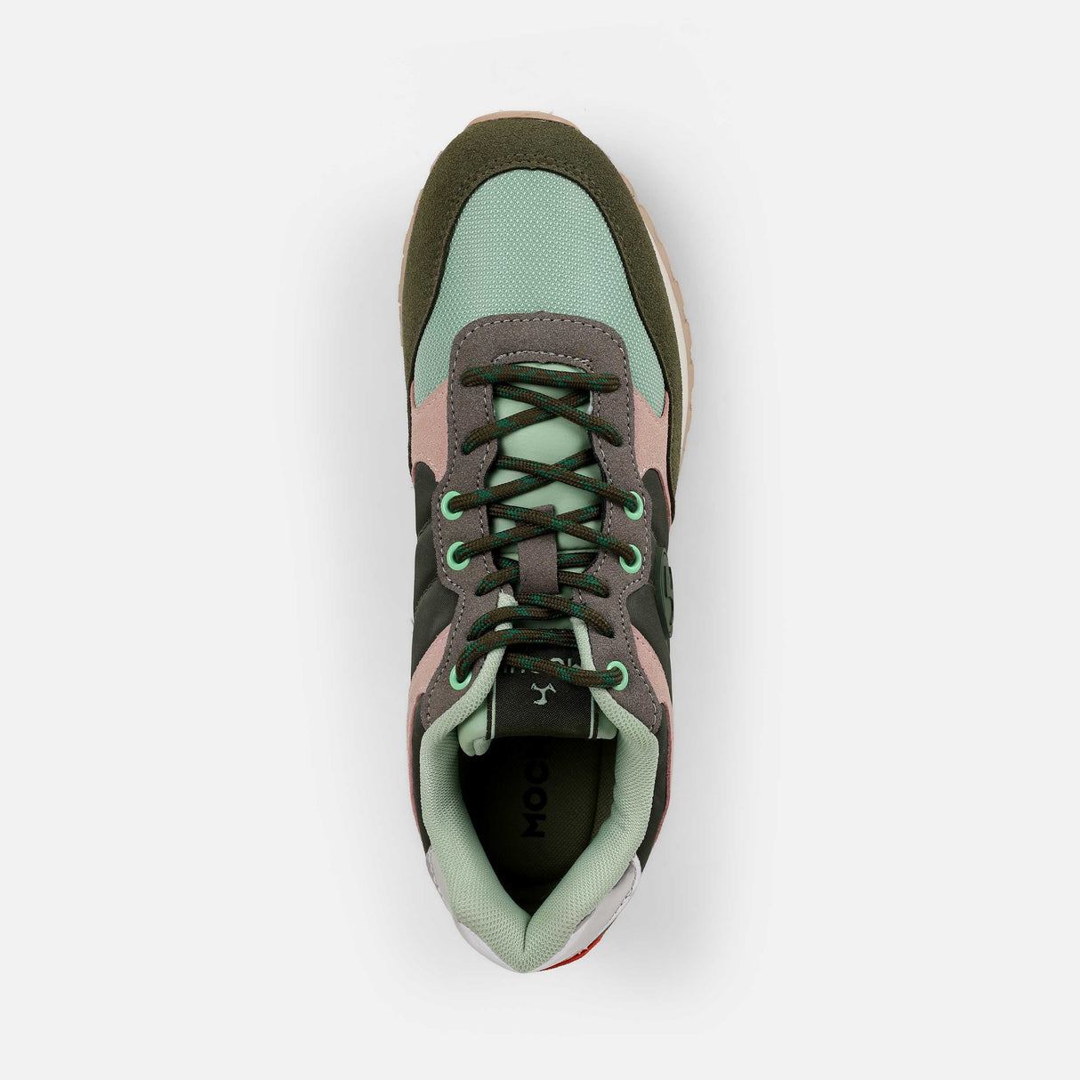 Mochi Women Green Sports Walking Shoes