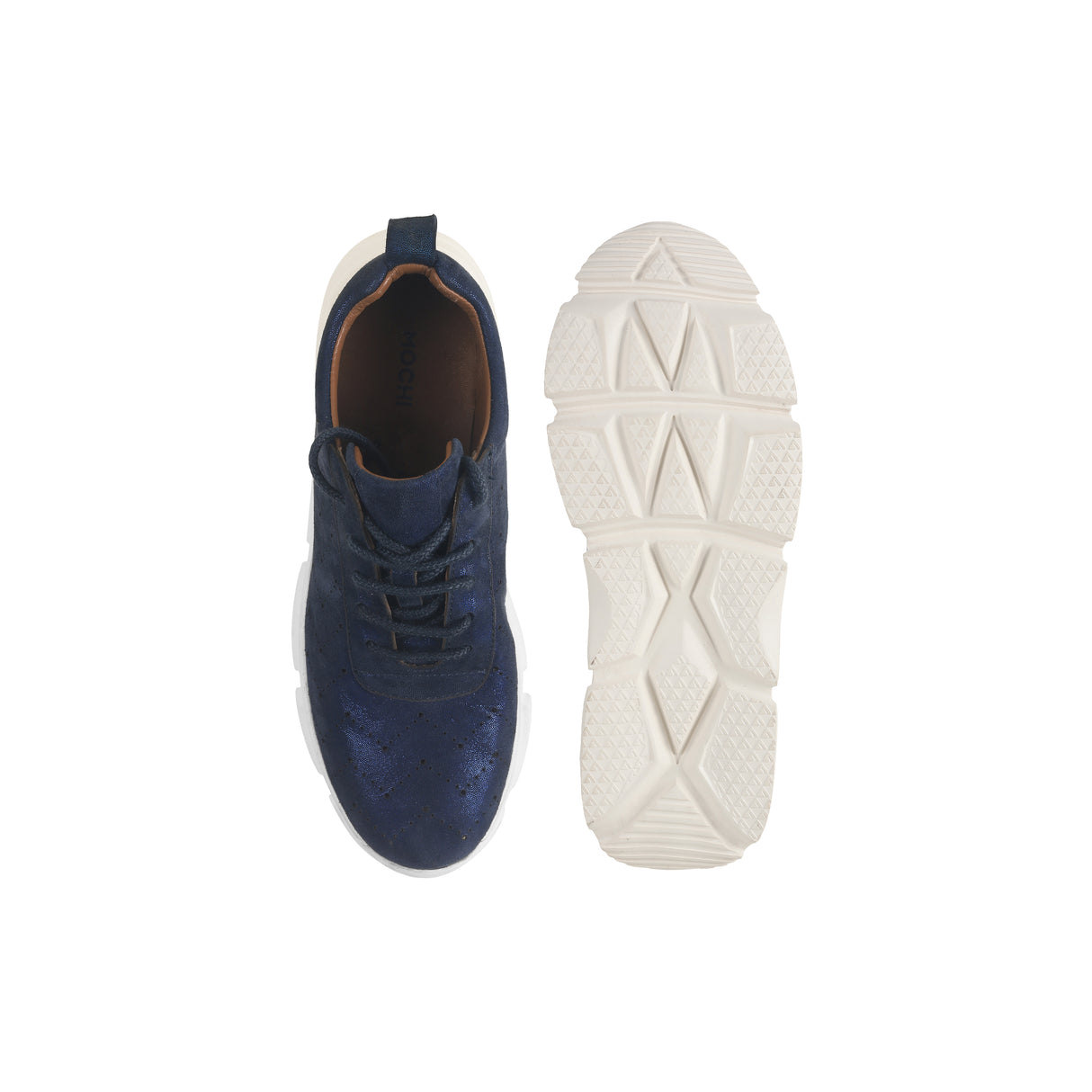 Mochi Women Blue Sports Walking Shoes