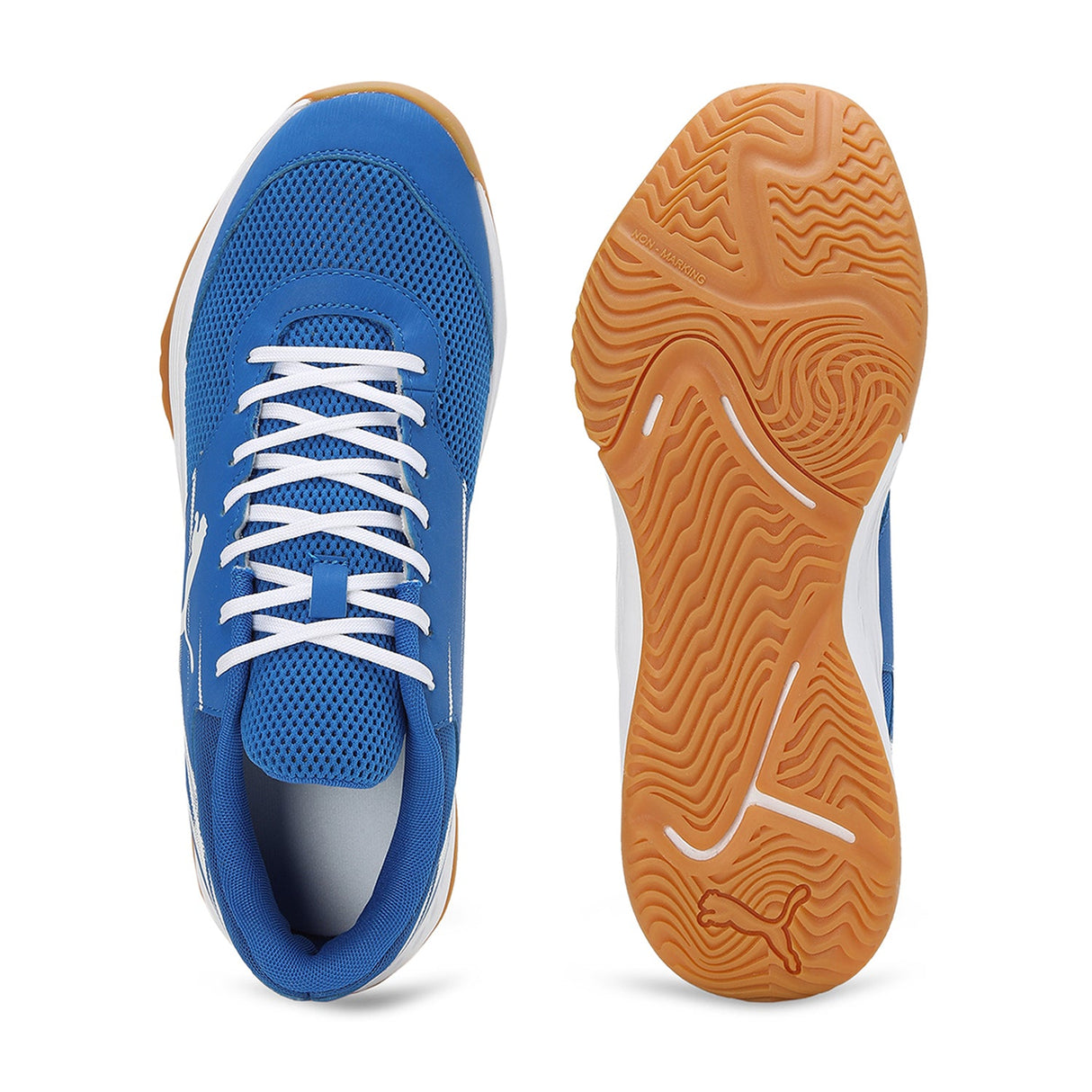 Puma Unisex Blue-multi Sports-Badminton Shoes