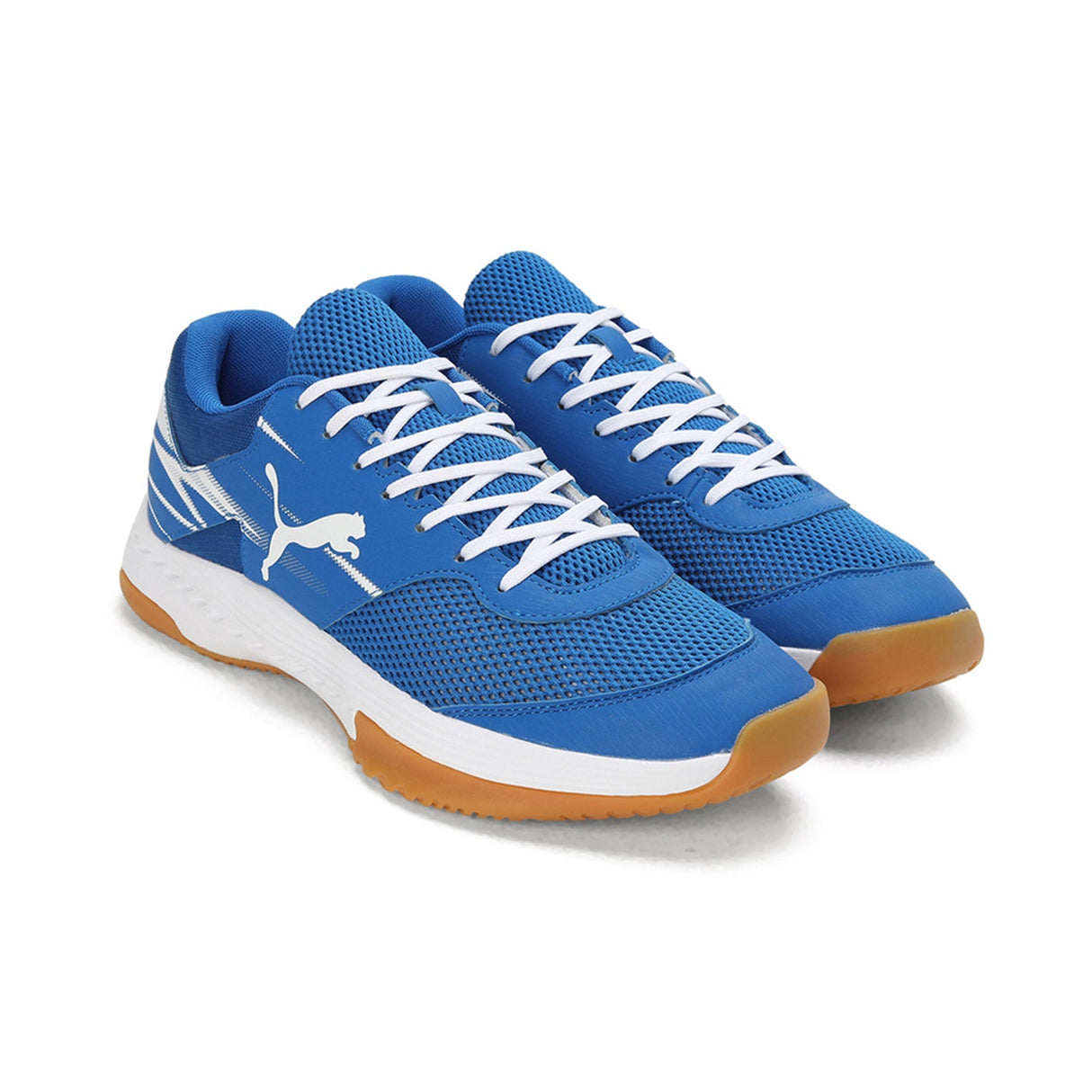 Puma Unisex Blue-multi Sports-Badminton Shoes