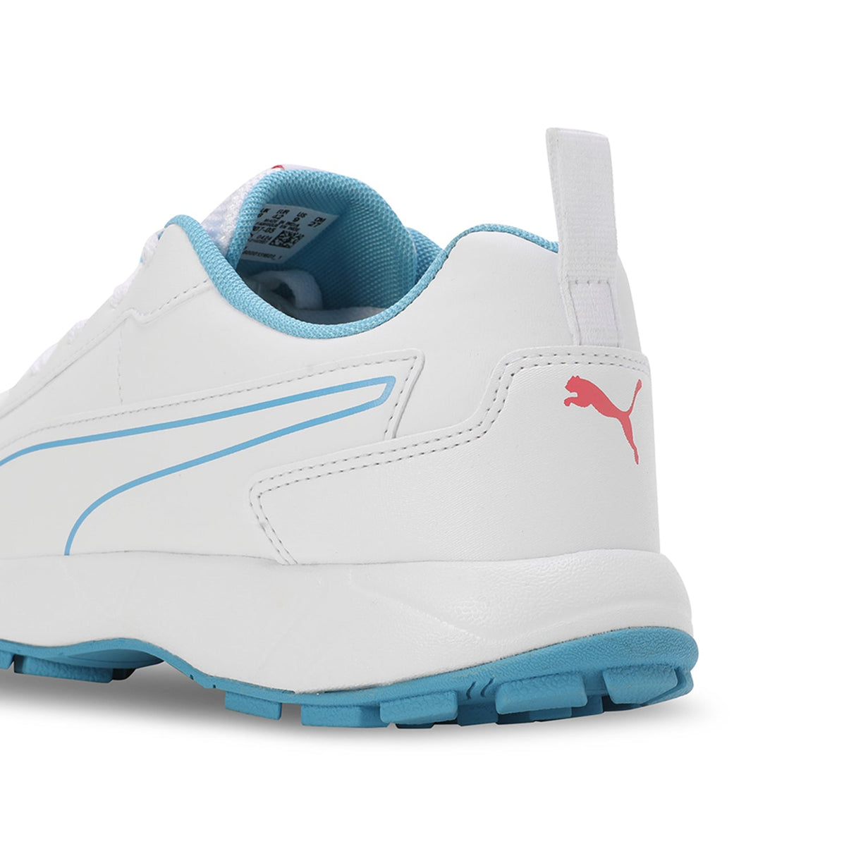 Puma Men White-blue Sports-Cricket Shoes