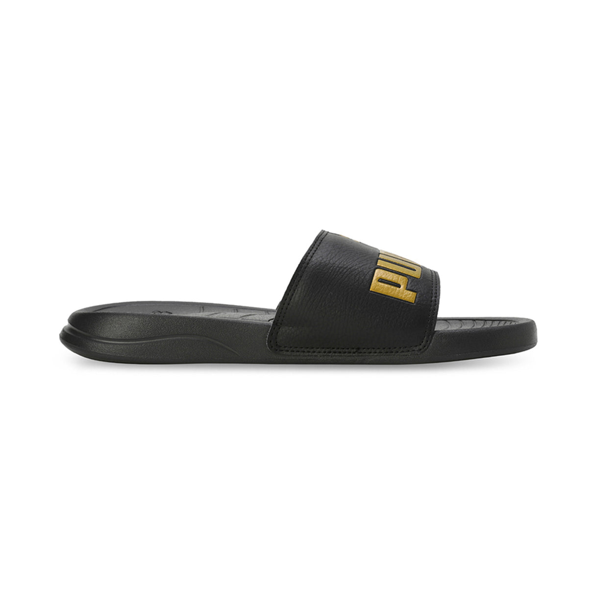 Puma Unisex Puma Black-Puma Team Gold Popcat 20 Slides