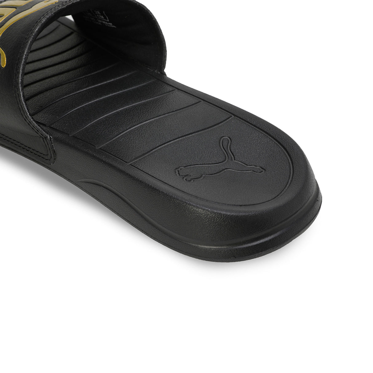 Puma Unisex Puma Black-Puma Team Gold Popcat 20 Slides