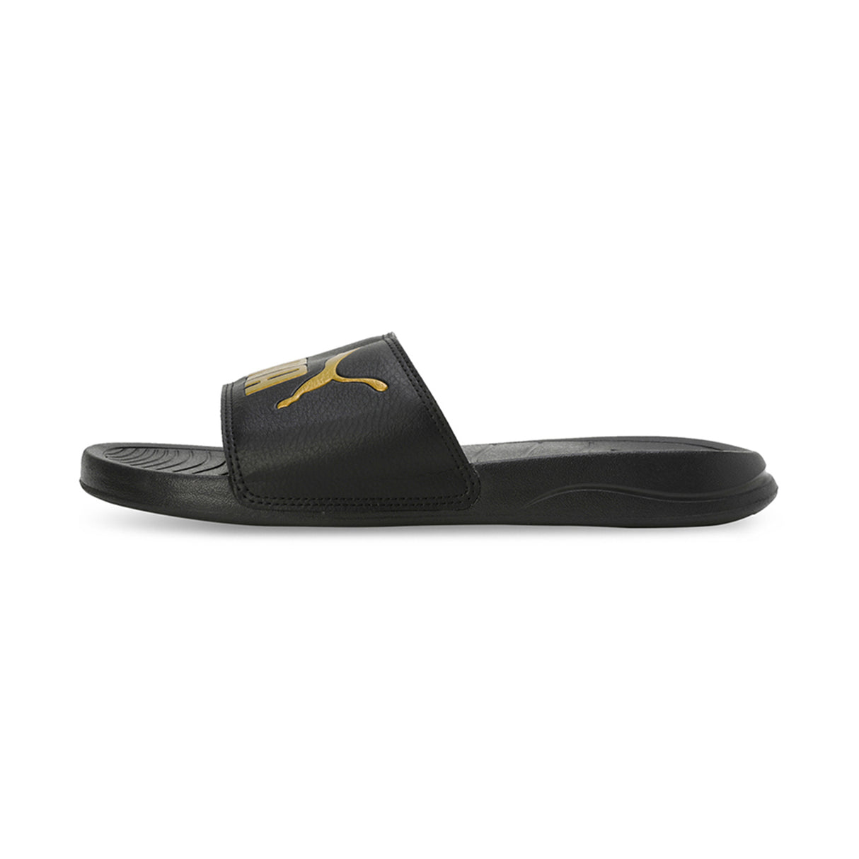 Puma Unisex Puma Black-Puma Team Gold Popcat 20 Slides