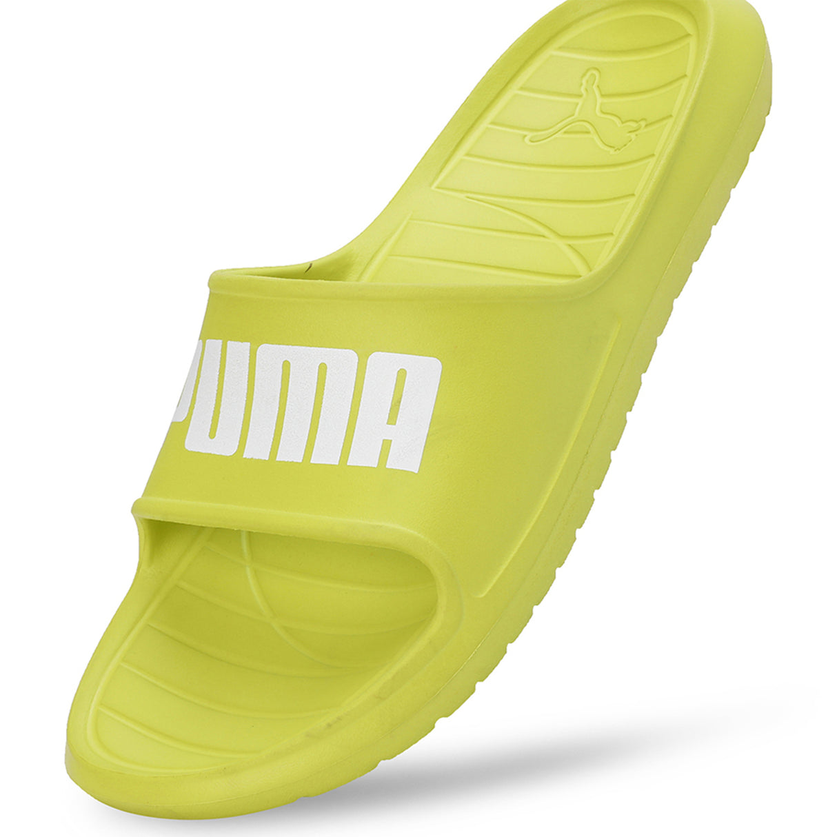 Puma Unisex Lime Sheen-Puma White Divecat V2 Lite Res Slides